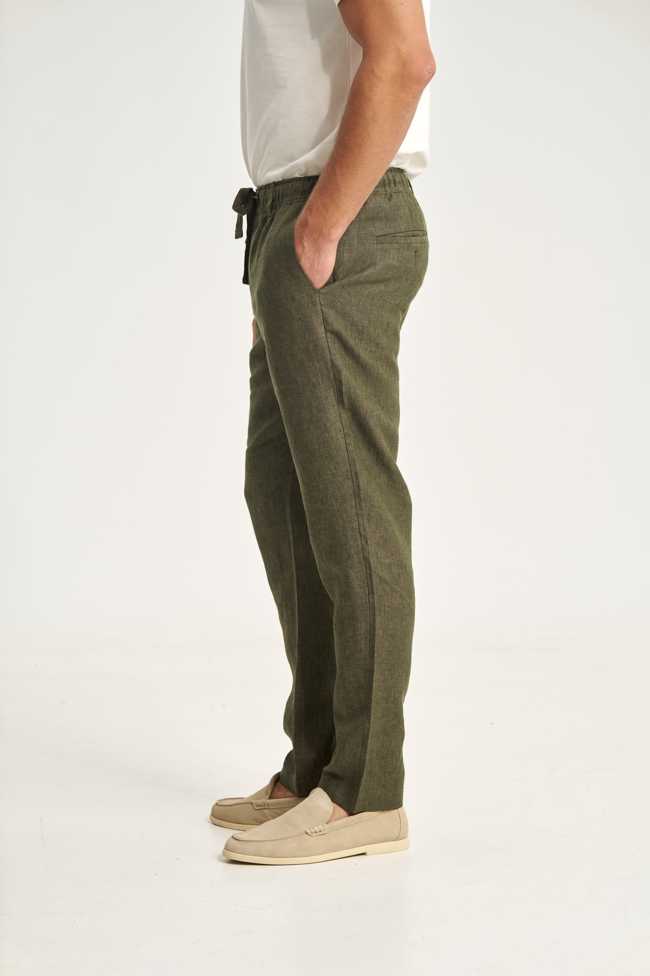 Linen Trousers Green