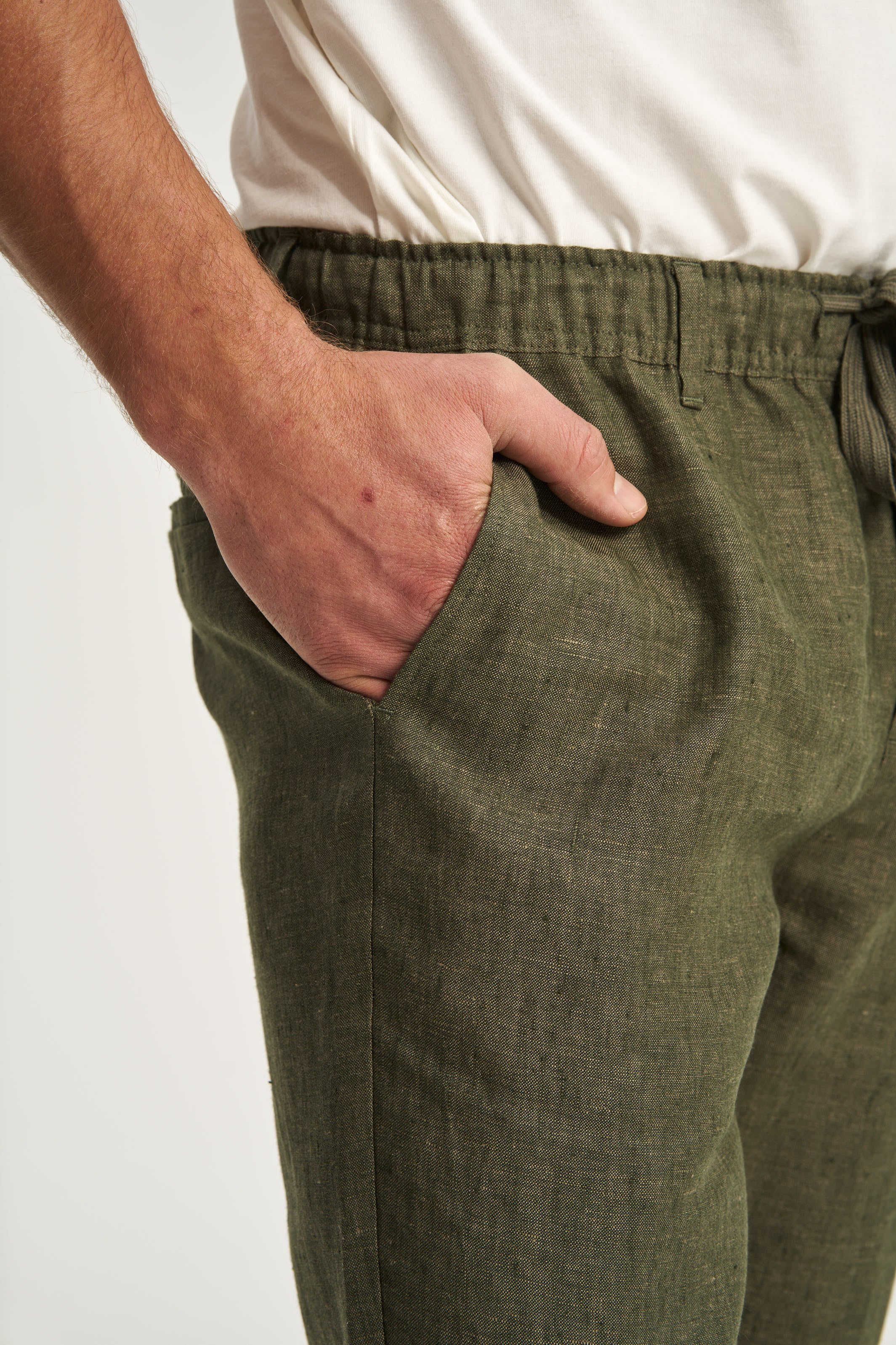 Linen Trousers Green