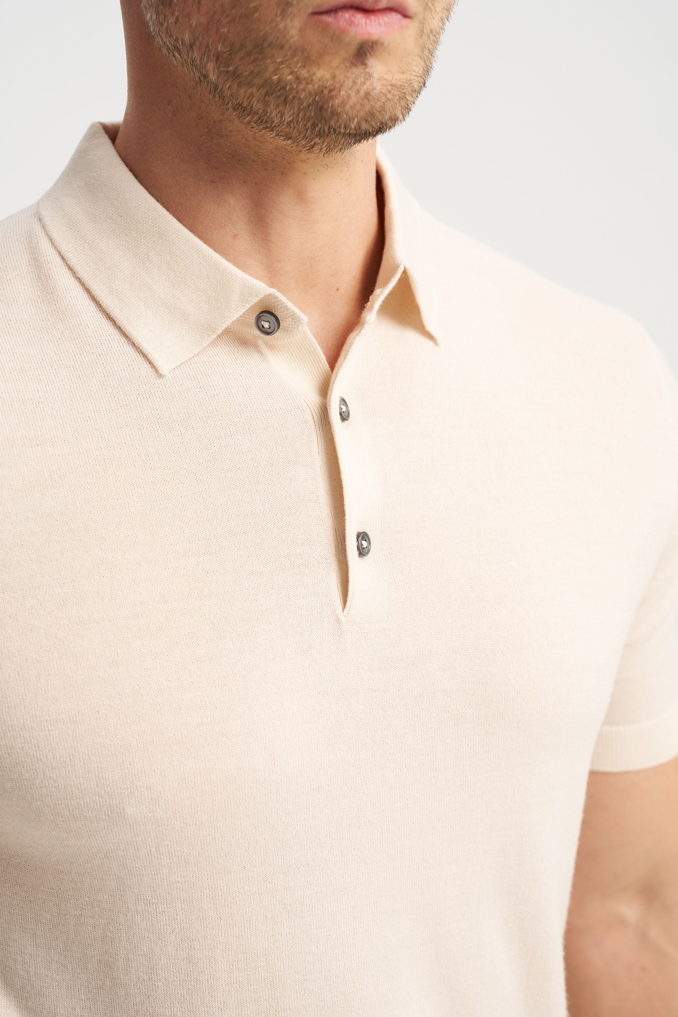 Monaco Short Sleeve Polo Beige