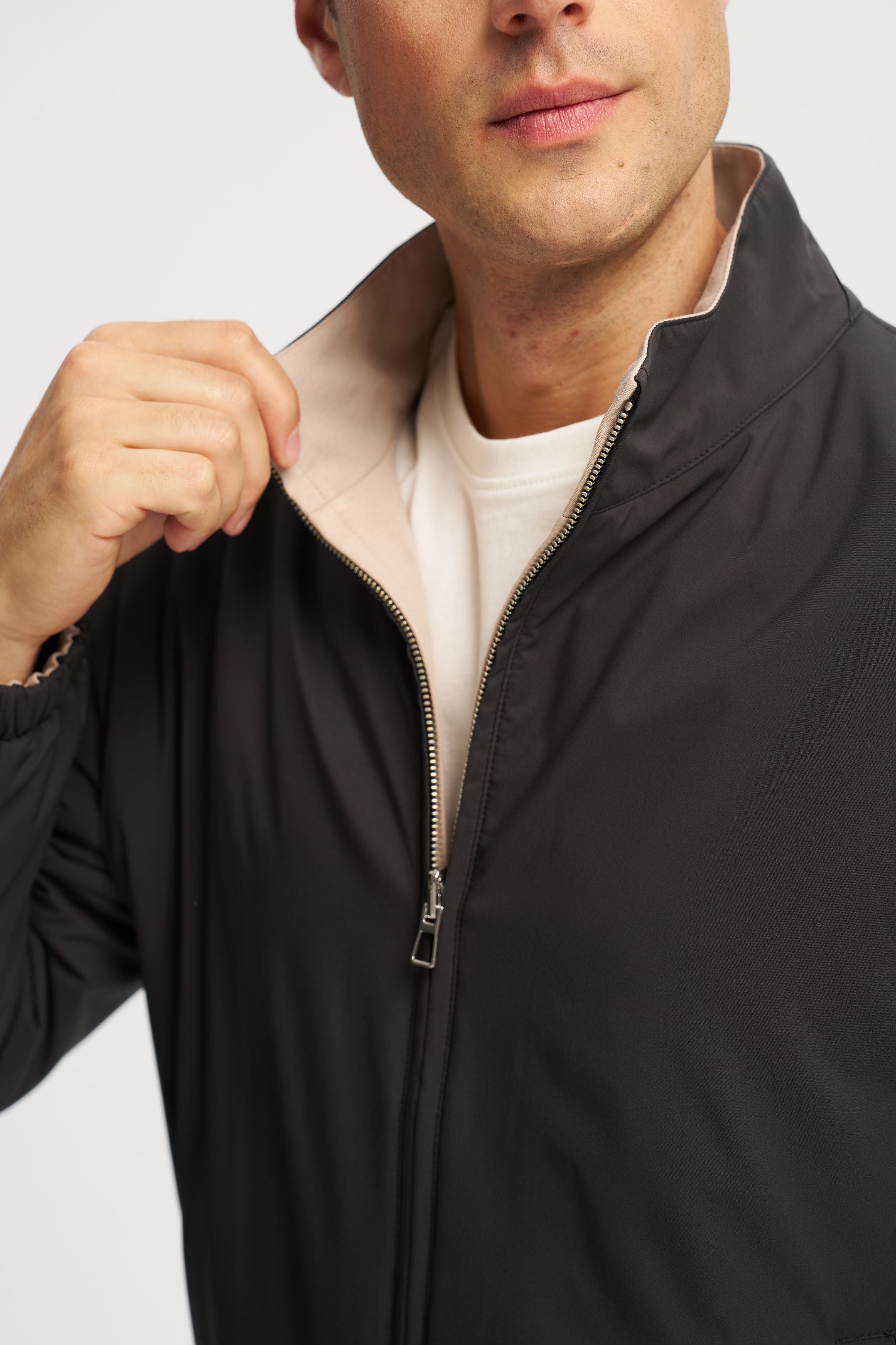 Como Reversible Jacket Black