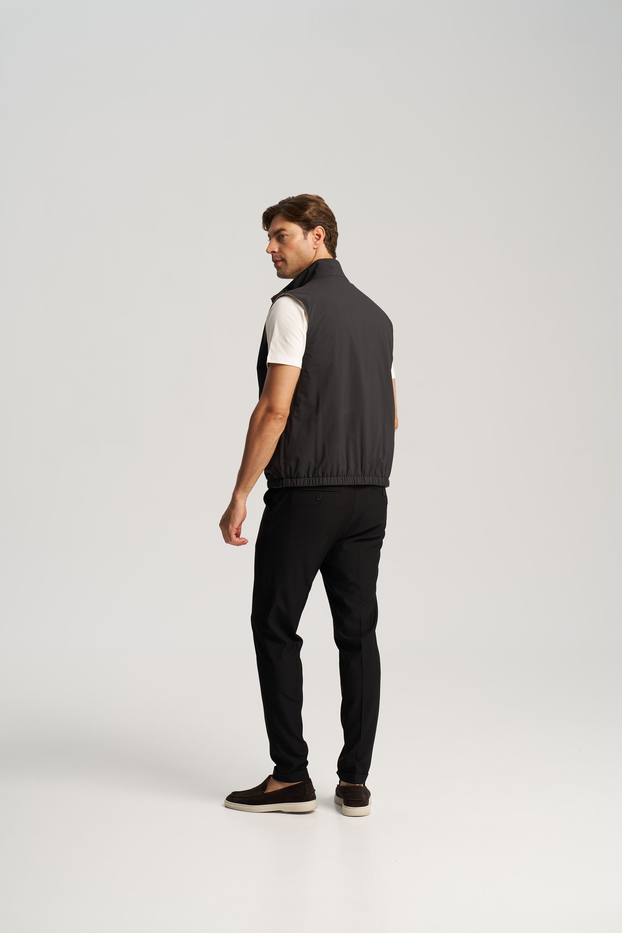 Como Reversible Vest Black