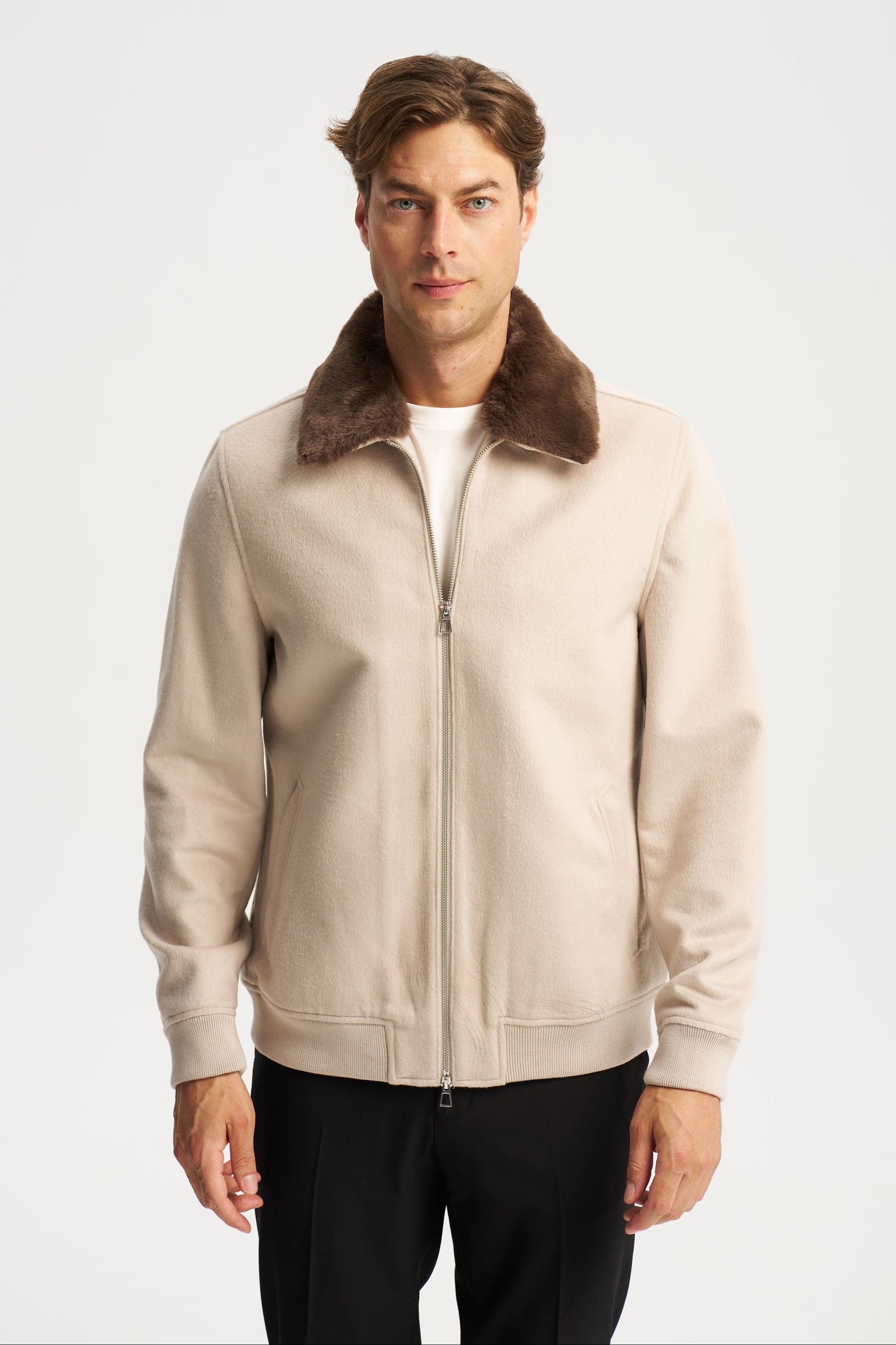 Constance Fur Jacket Beige