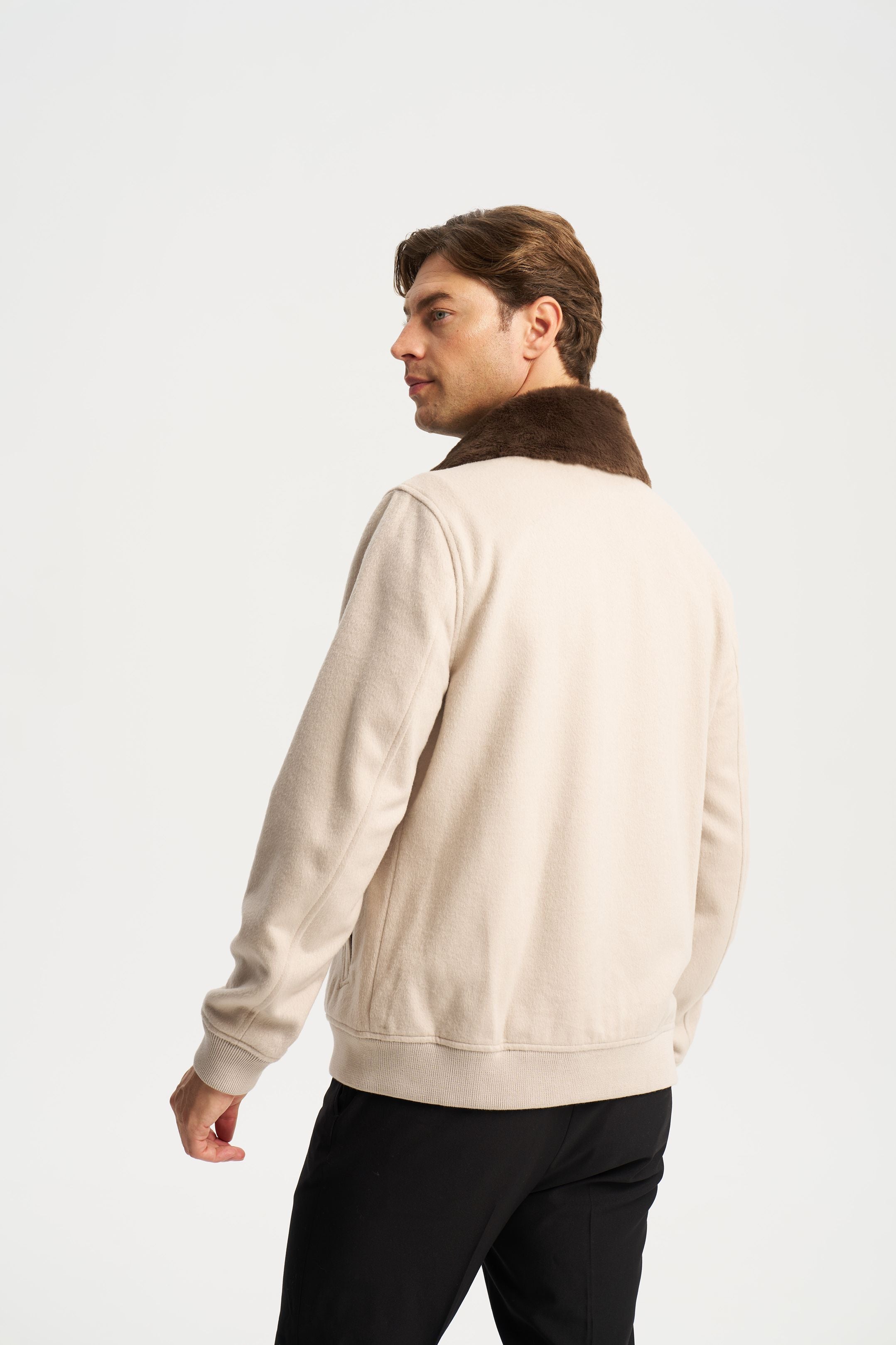 Constance Fur Jacket Beige