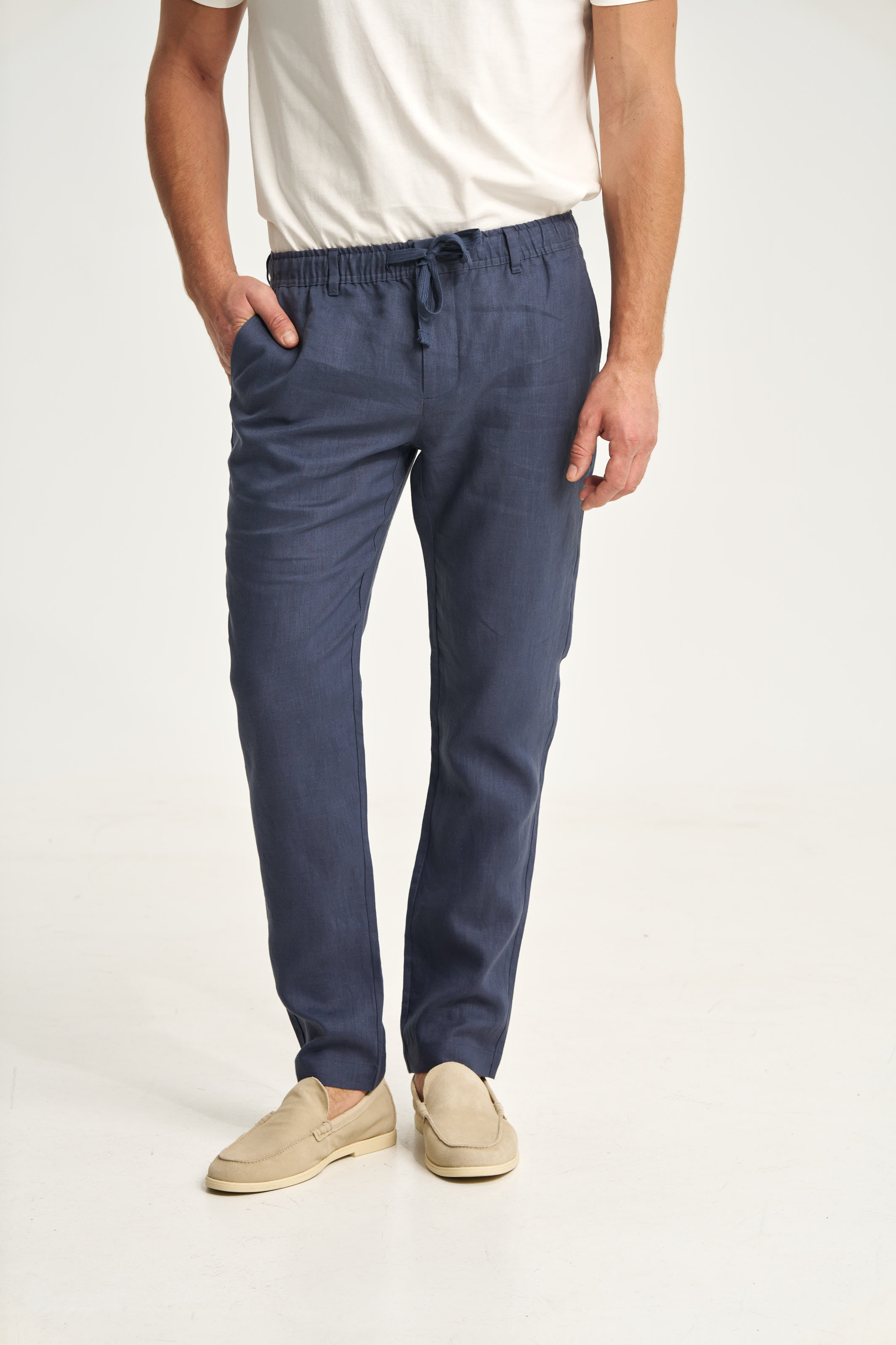 Linen Trousers Blue