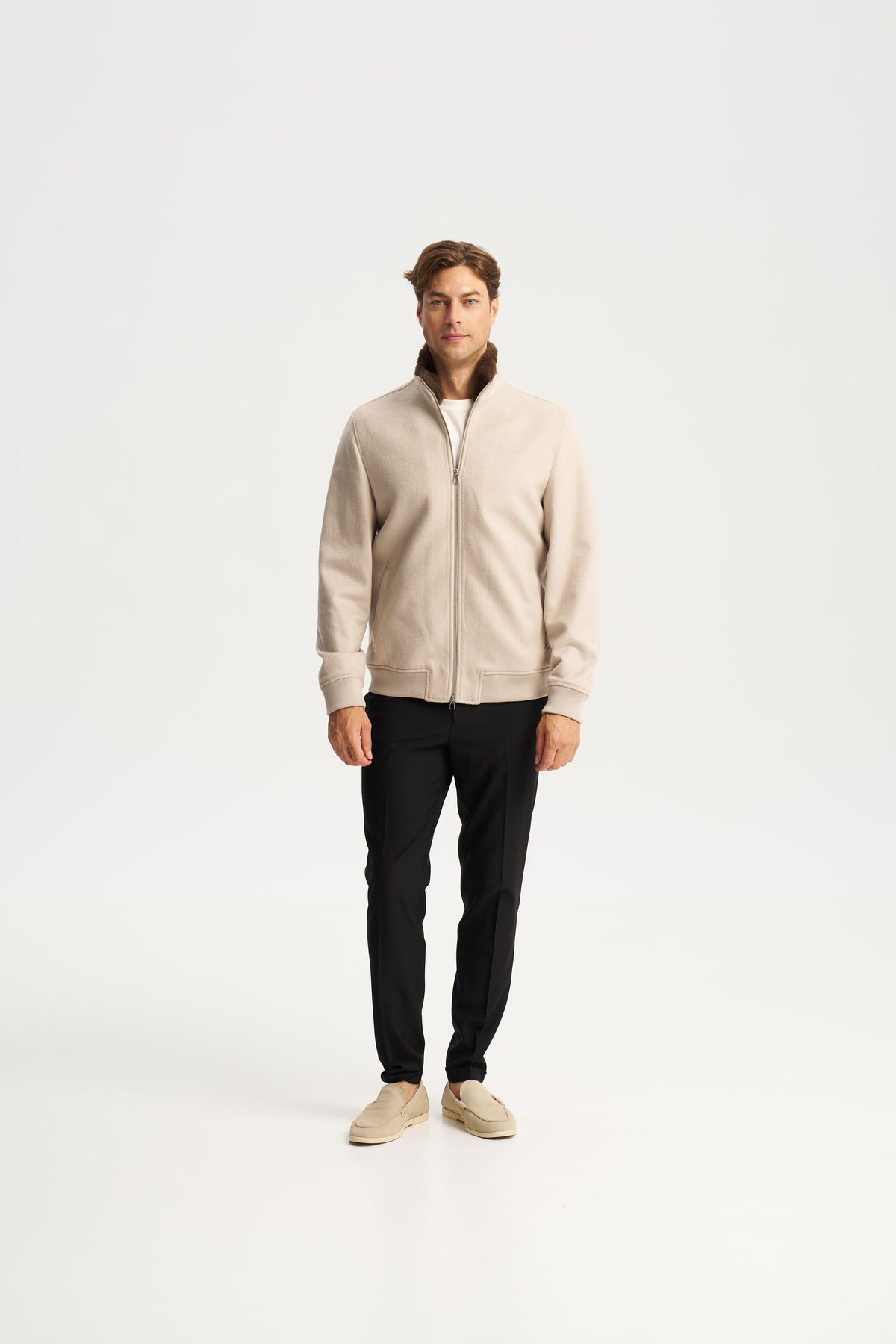 Florence Fur Jacket Beige