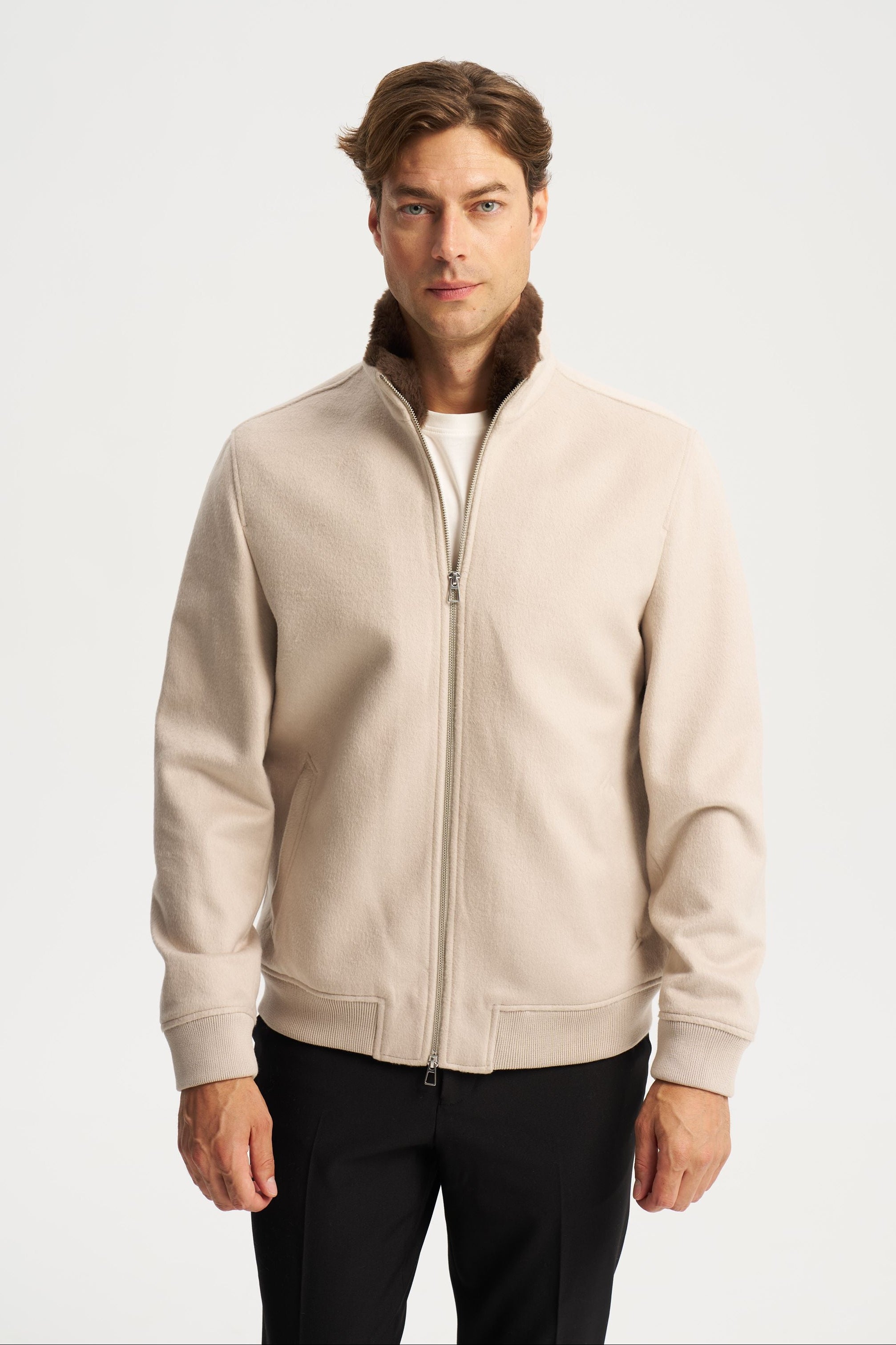 Florence Fur Jacket Beige