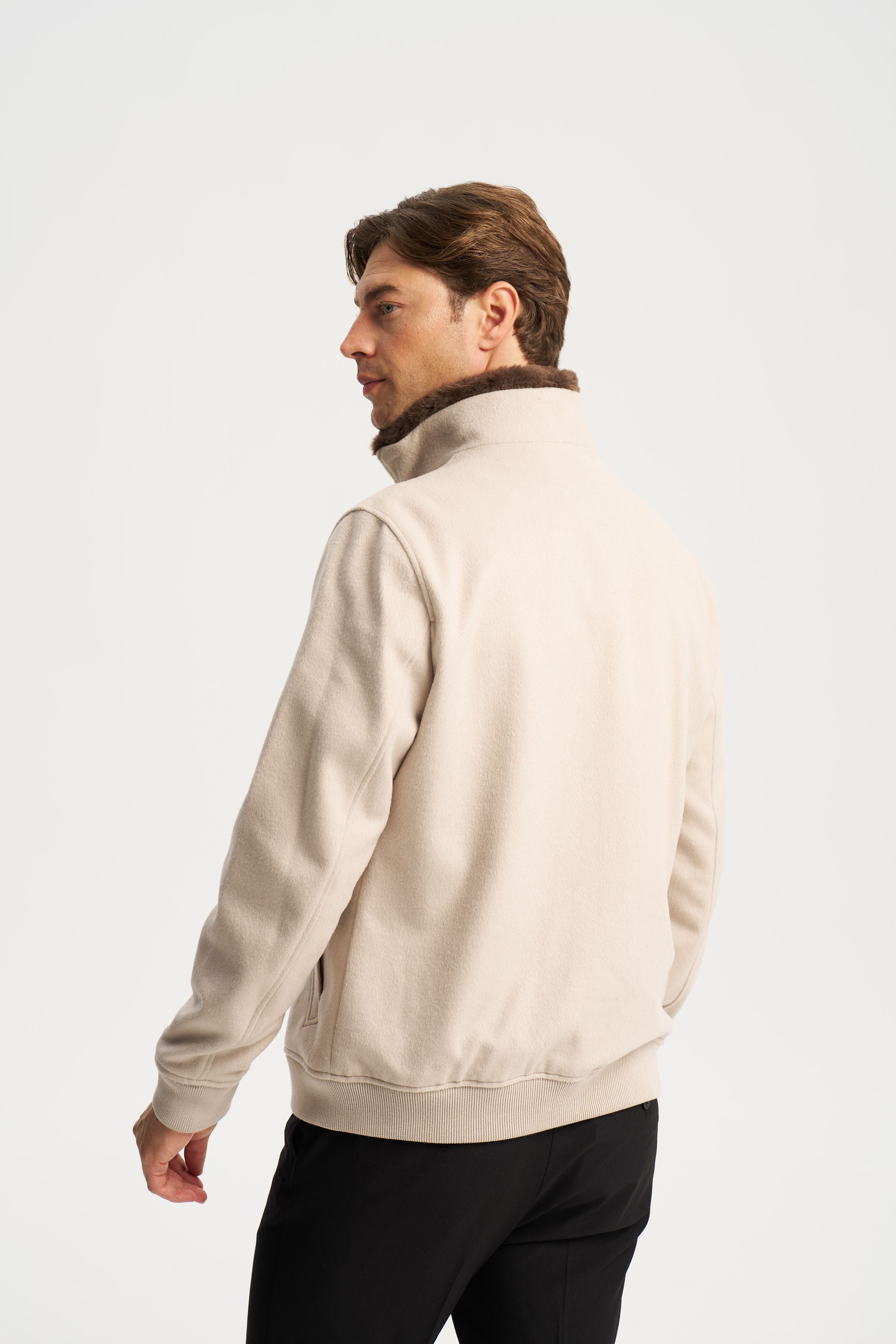 Florence Fur Jacket Beige