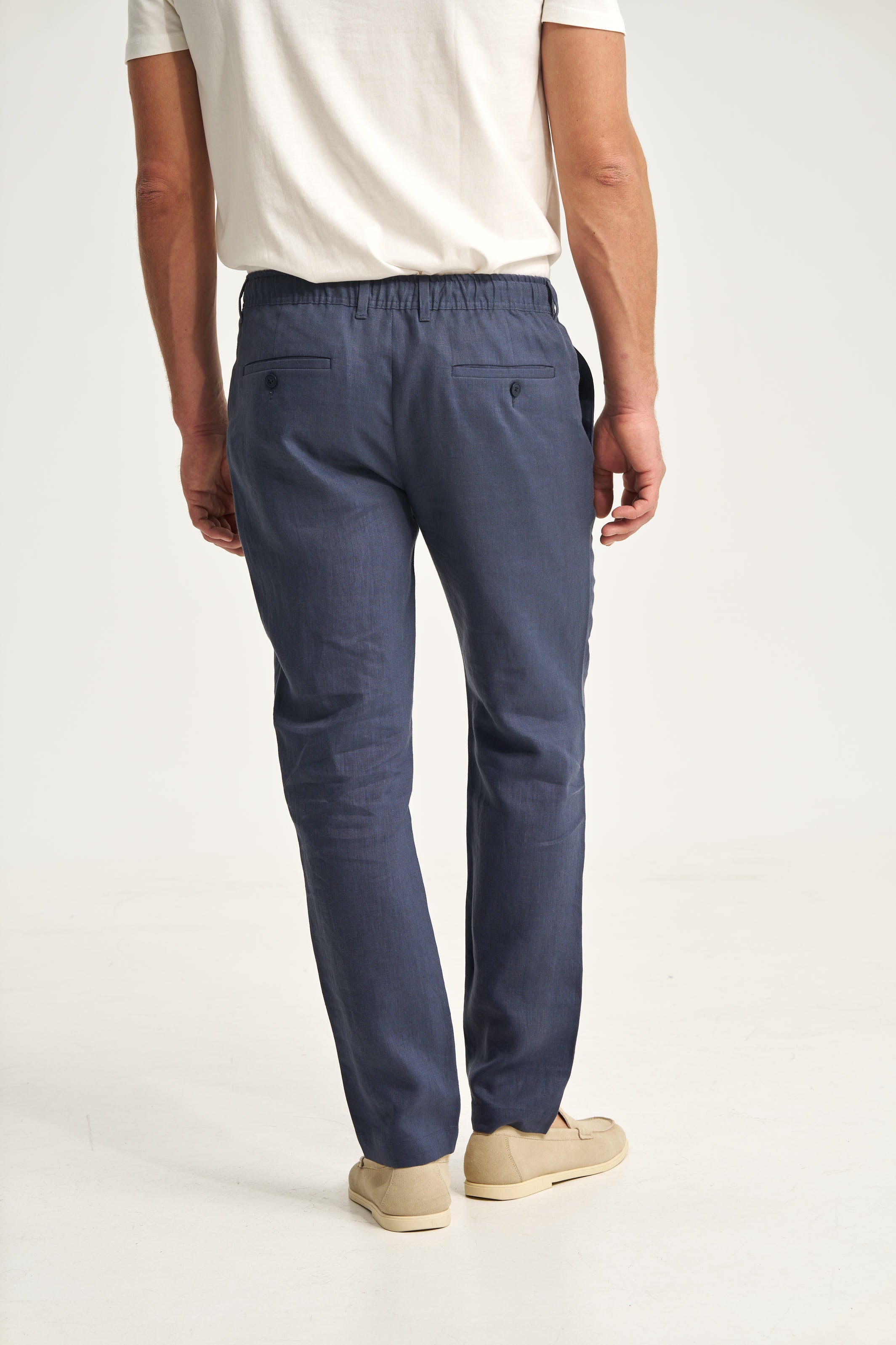 Linen Trousers Blue