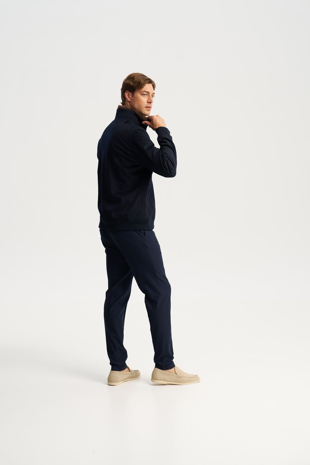 Florence Fur Jacket Navy