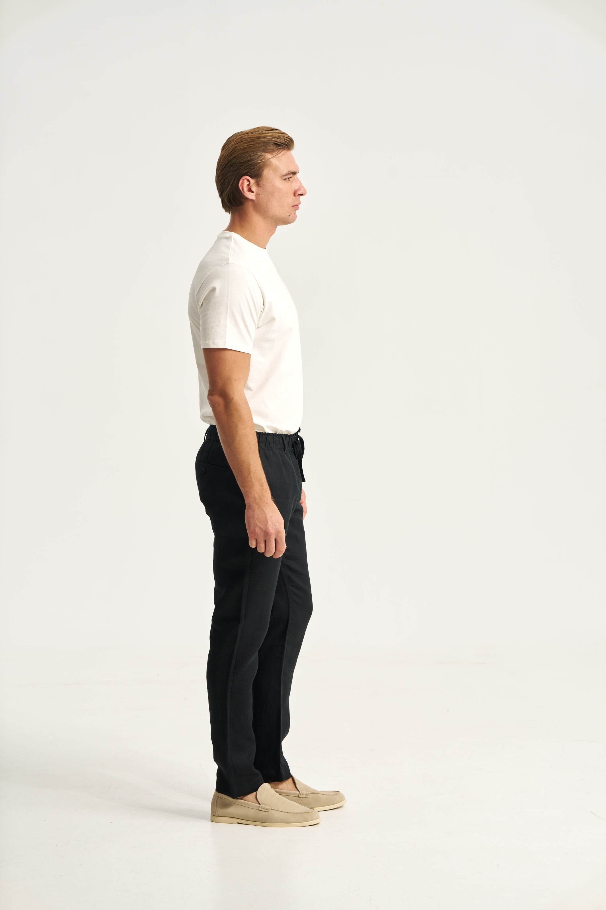 Linen Trousers Black
