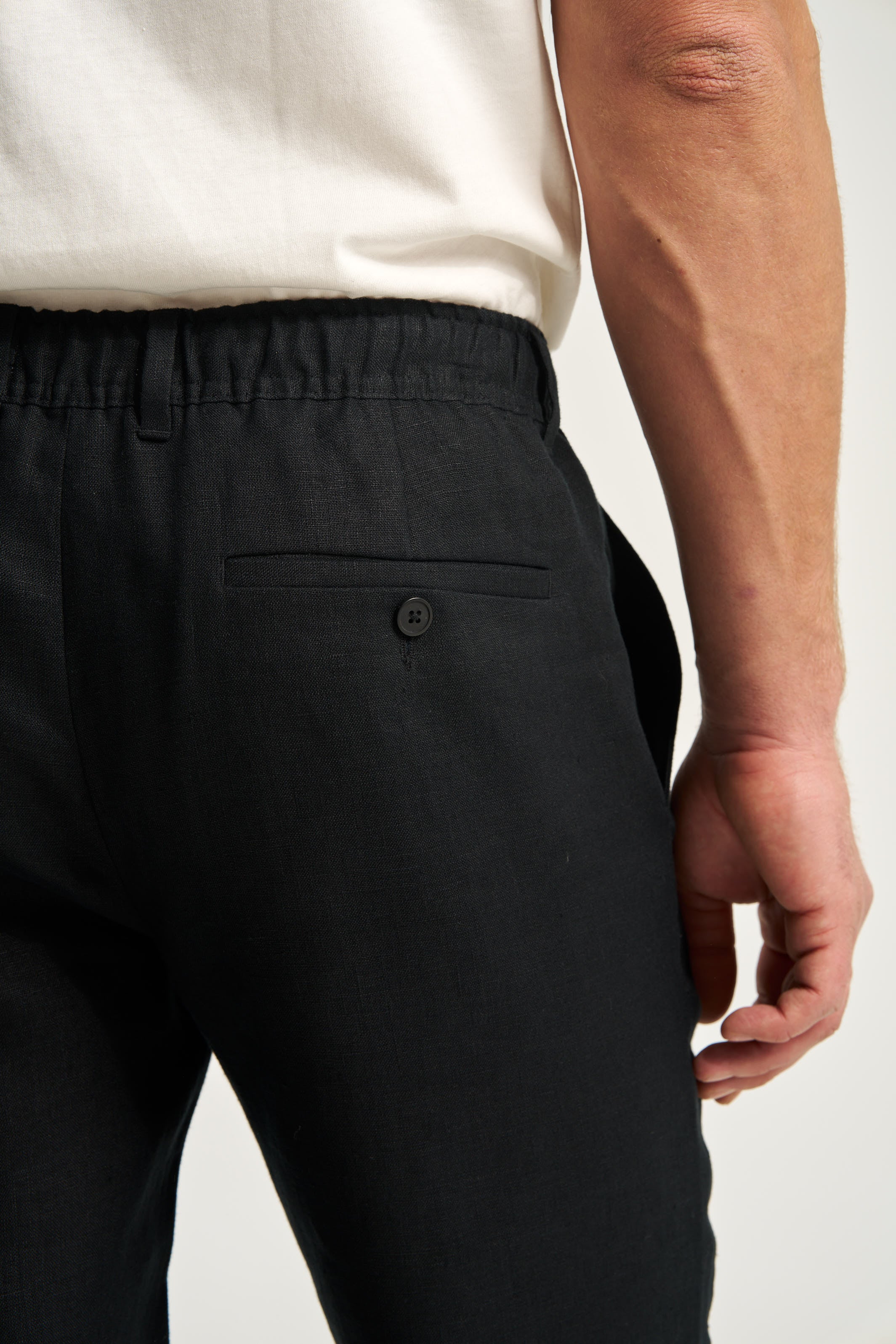 Linen Trousers Black