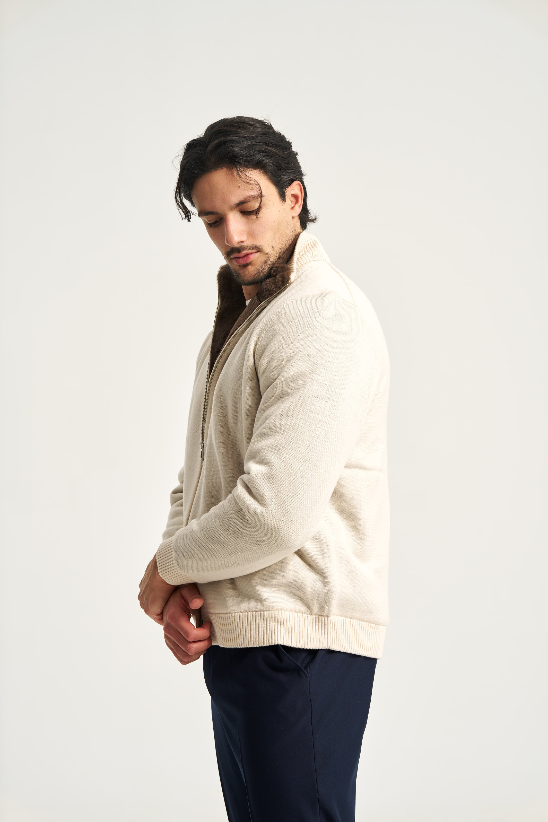 Milano Fur Jumper Beige