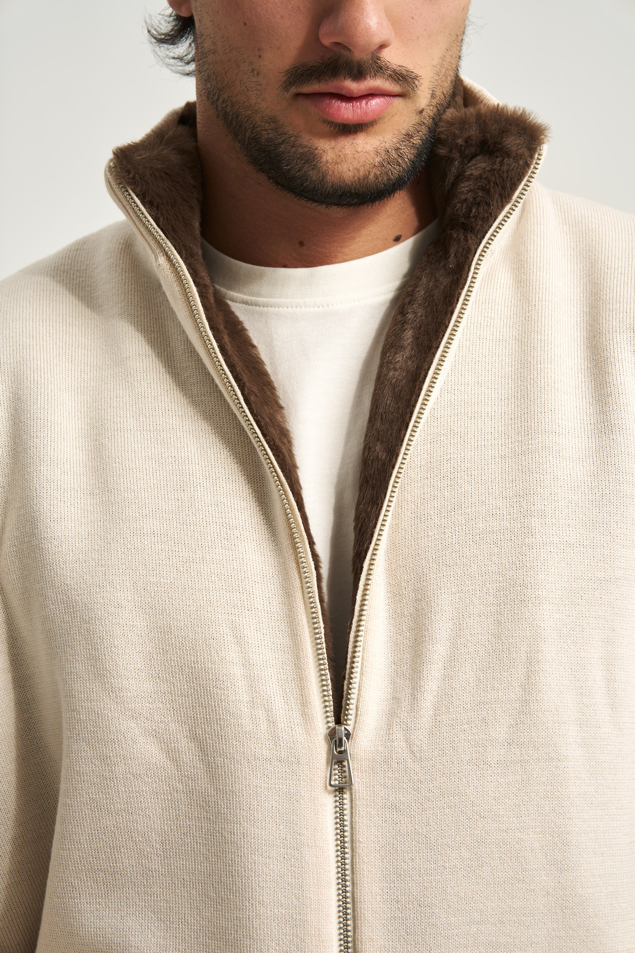 Milano Fur Jumper Beige