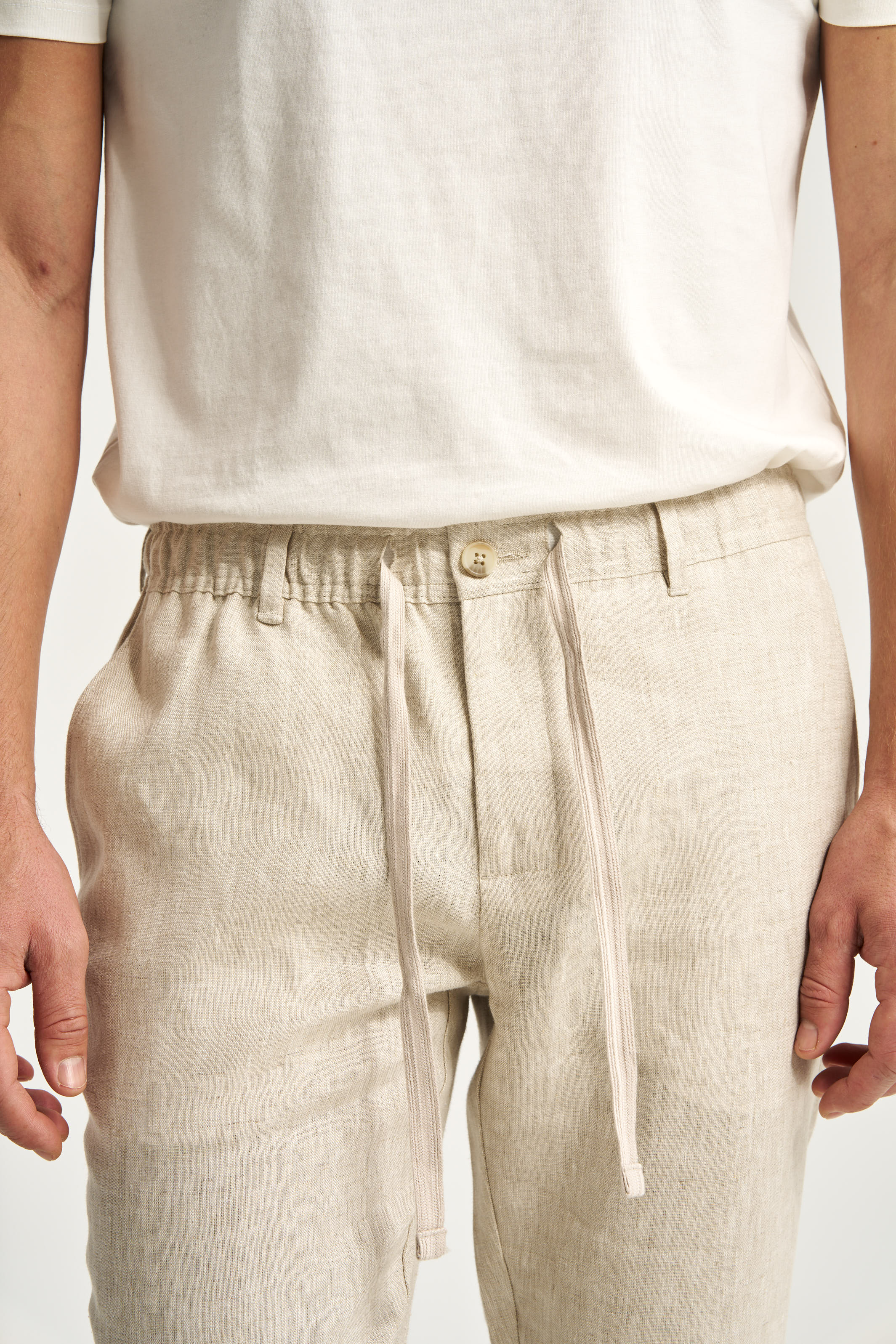 Linen Trousers Beige