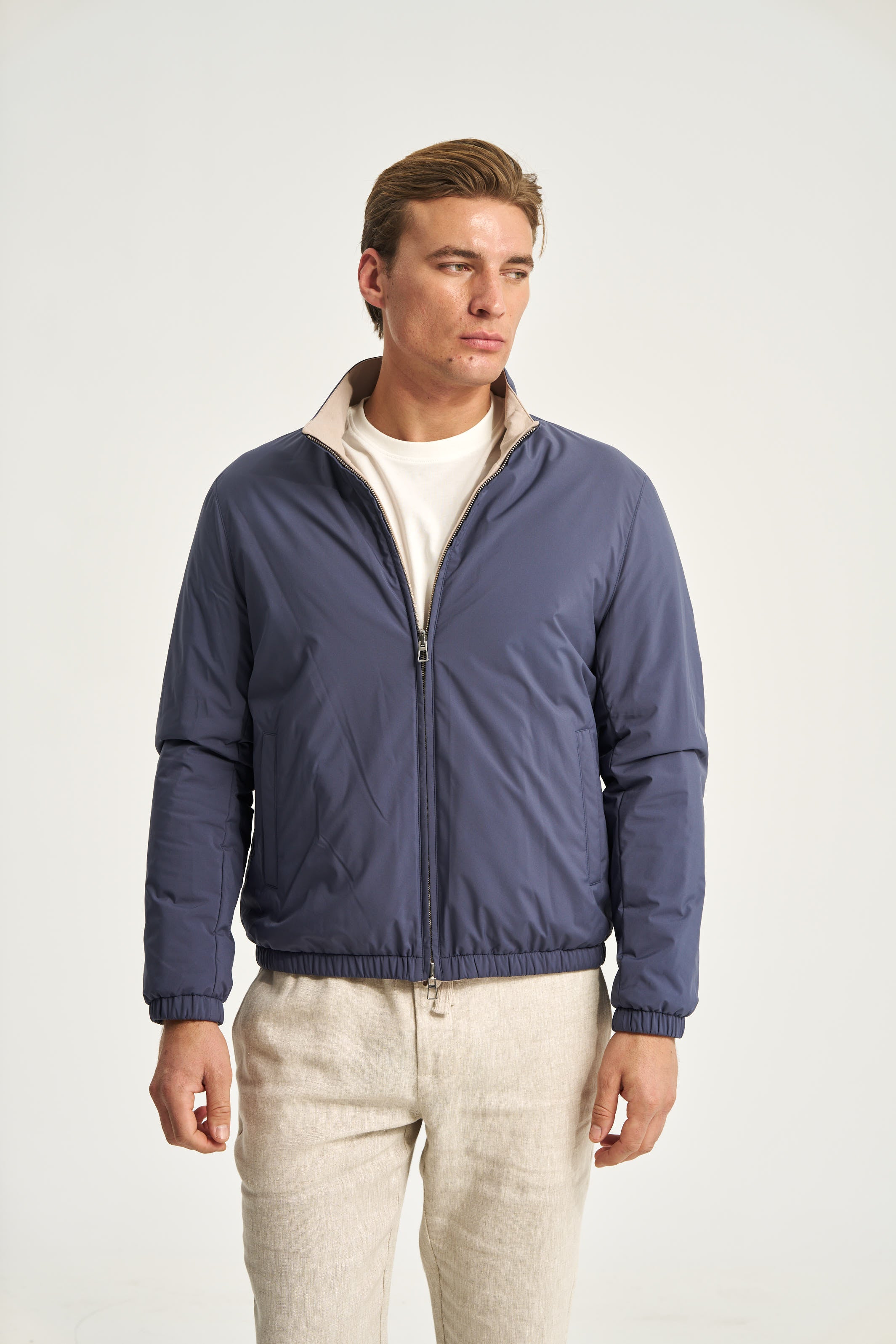 Como Reversible Jacket Blue