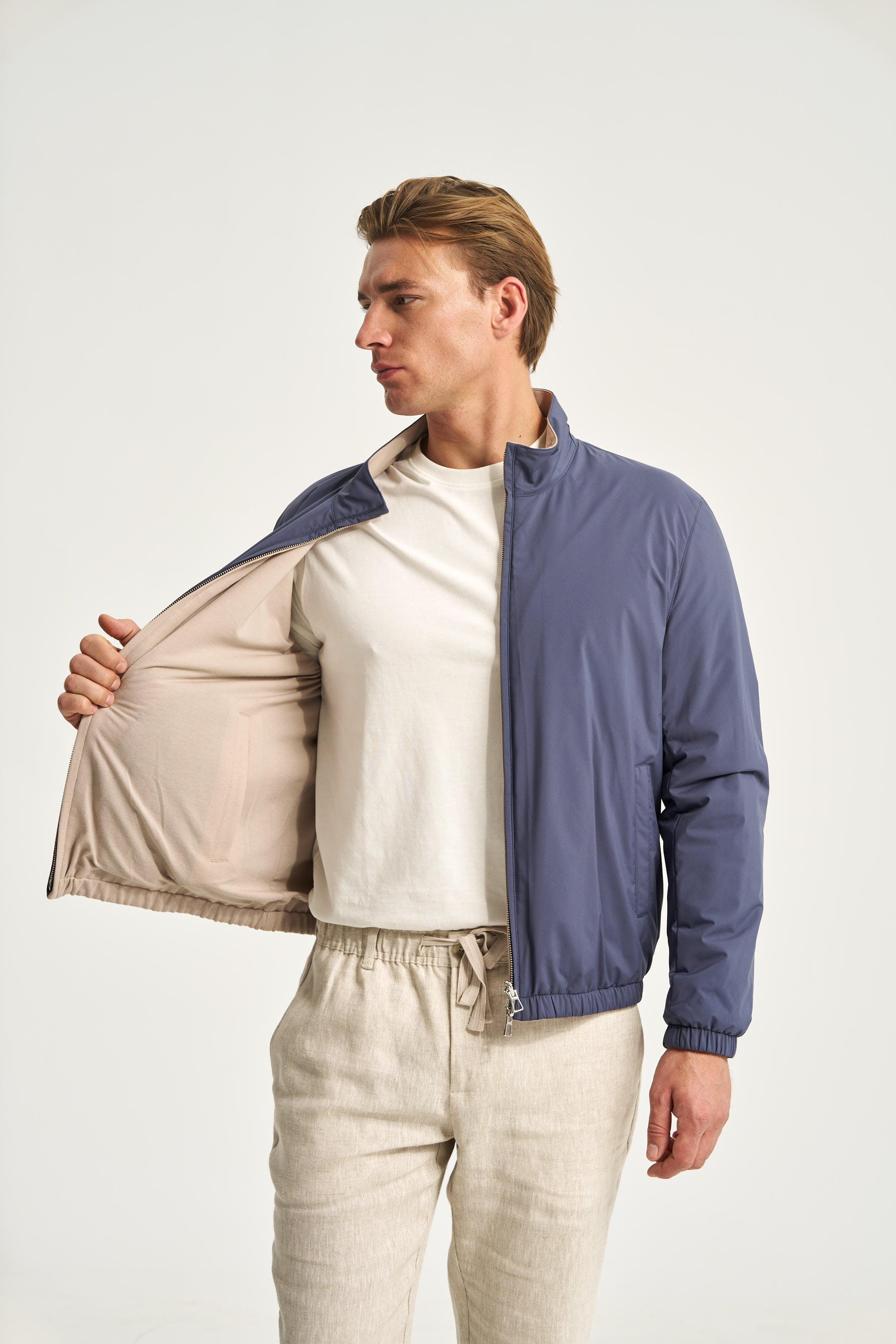 Como Reversible Jacket Blue