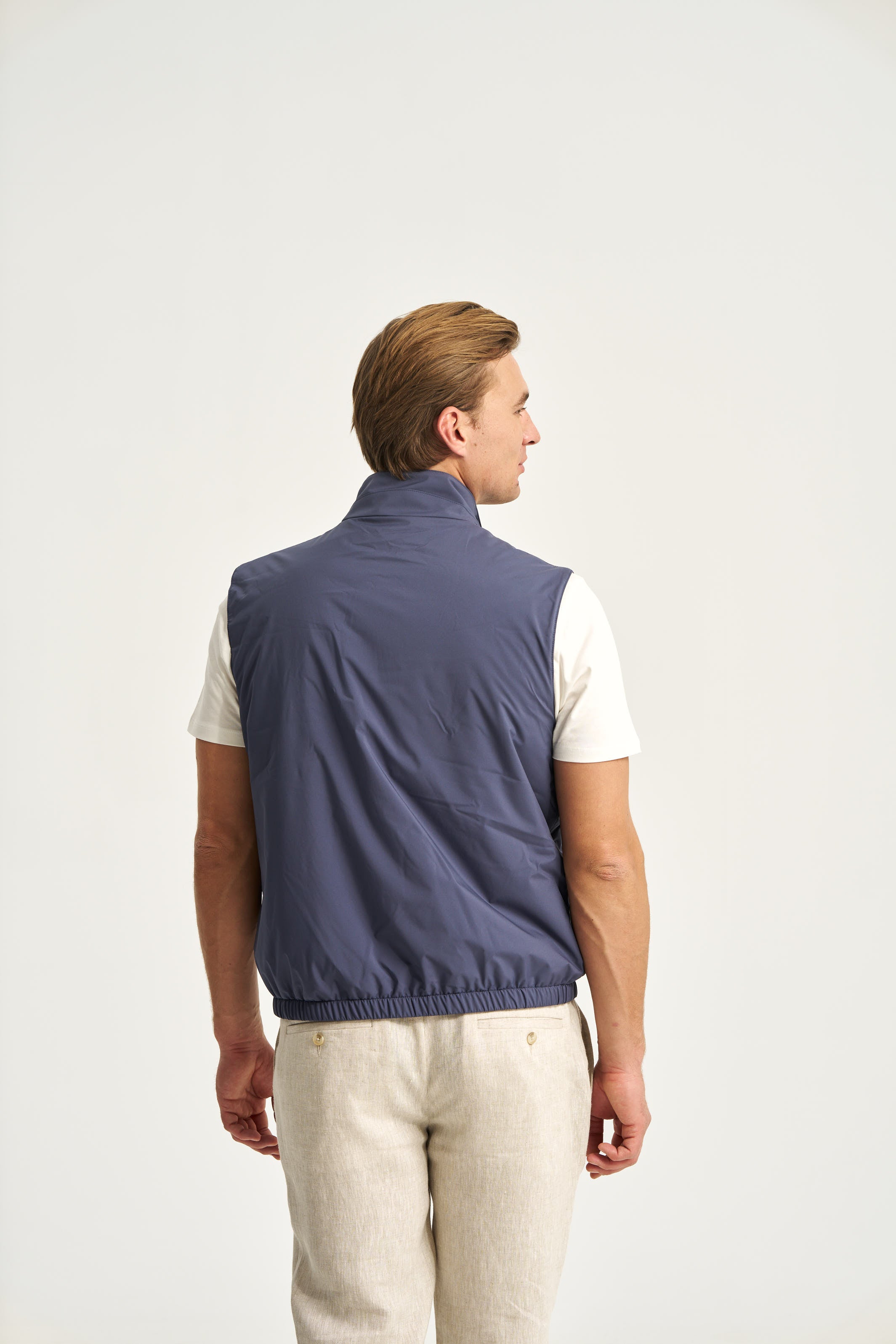 Como Reversible Vest Blue