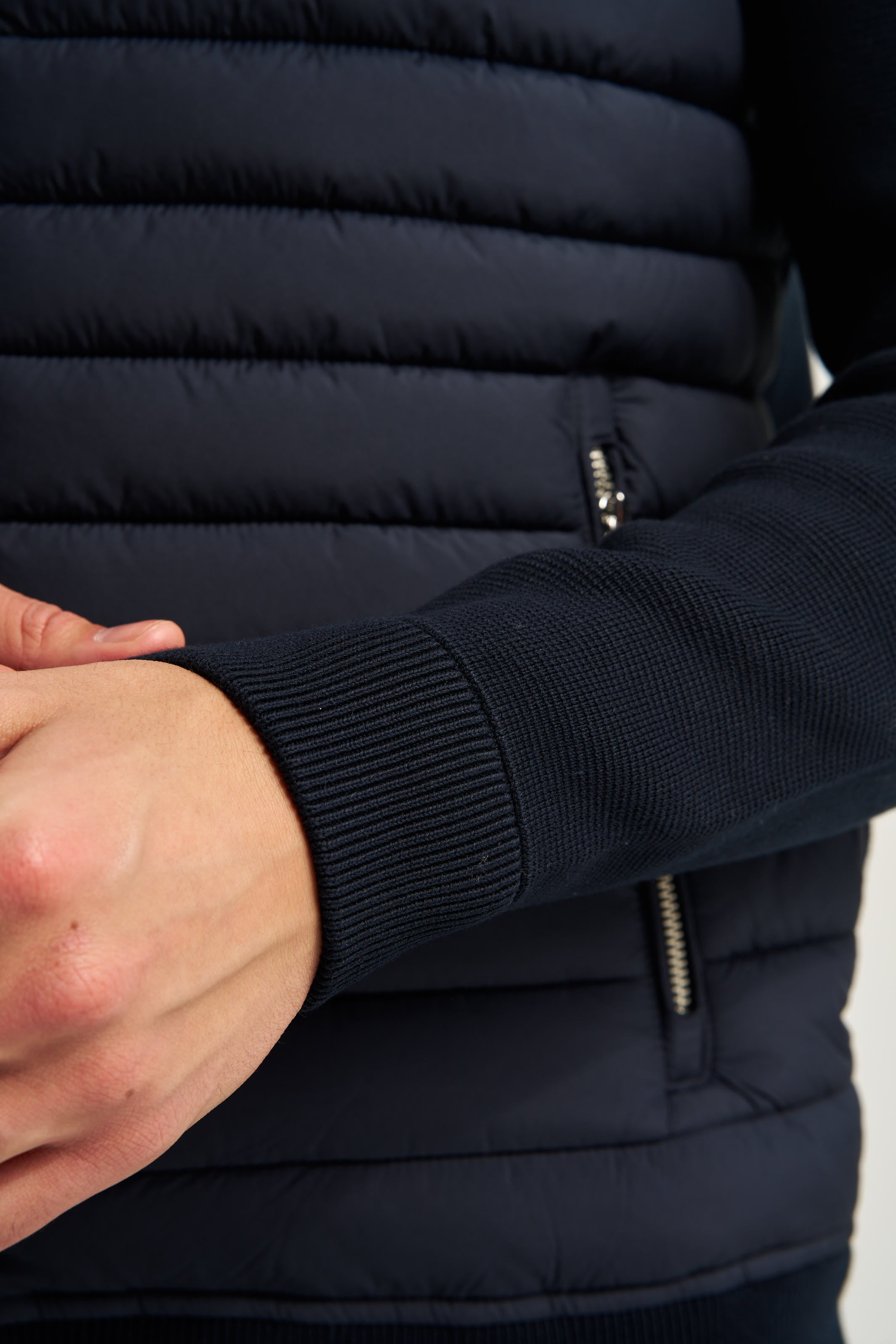 Avallon Padded Cardigan Navy