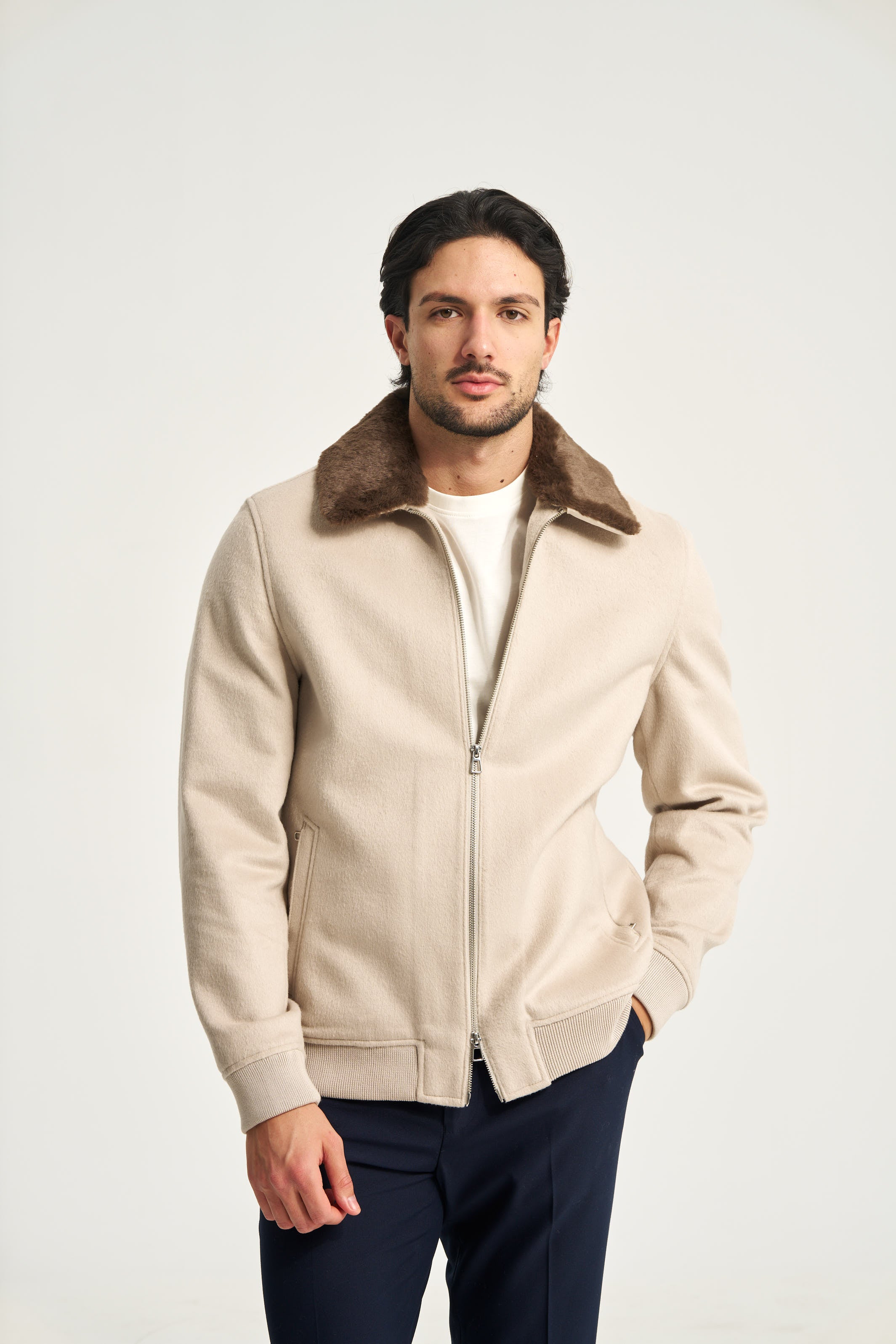 Constance Fur Jacket Beige