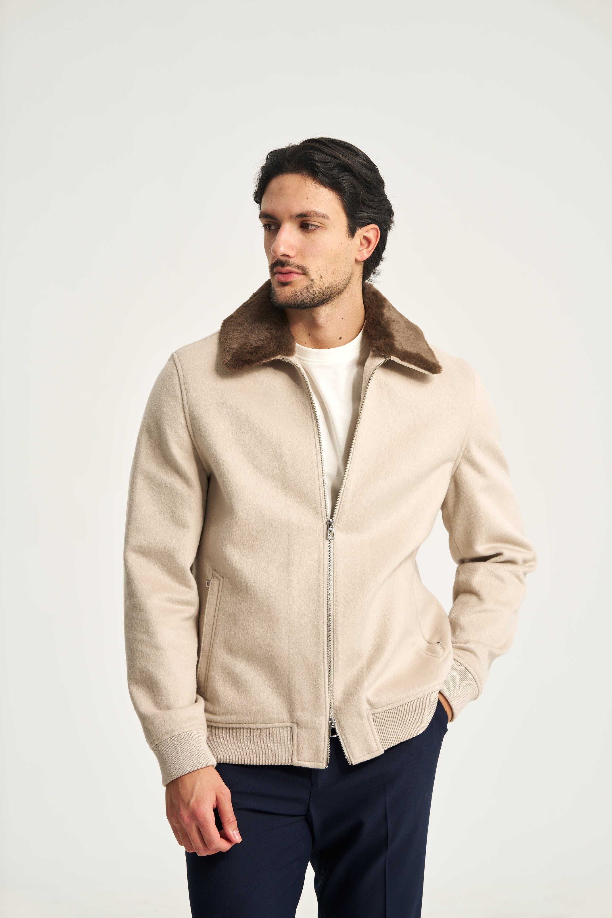 Constance Fur Jacket Beige