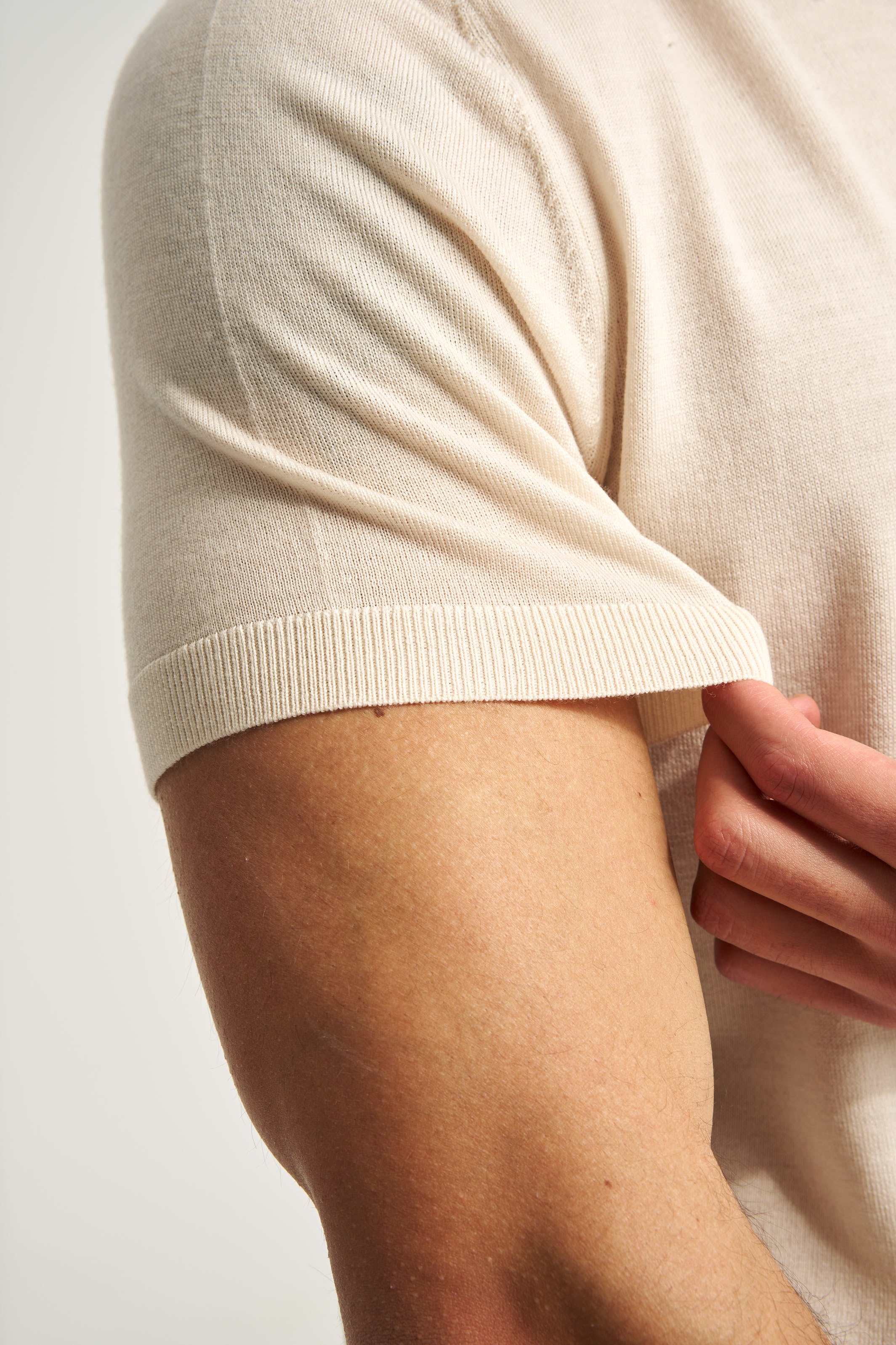 Monaco Short Sleeve Polo Beige