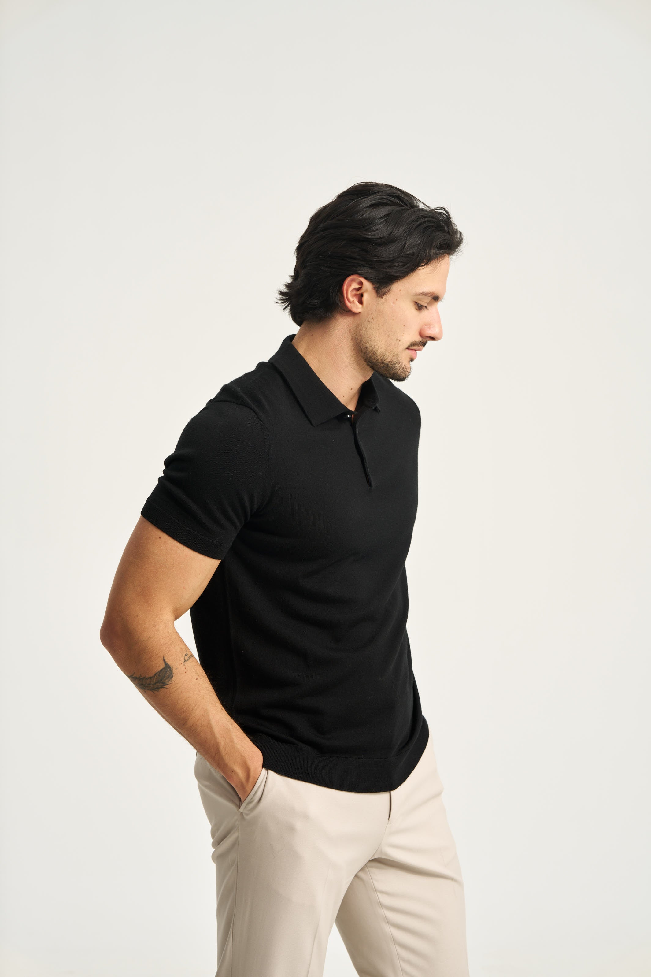Monaco Short Sleeve Polo Black
