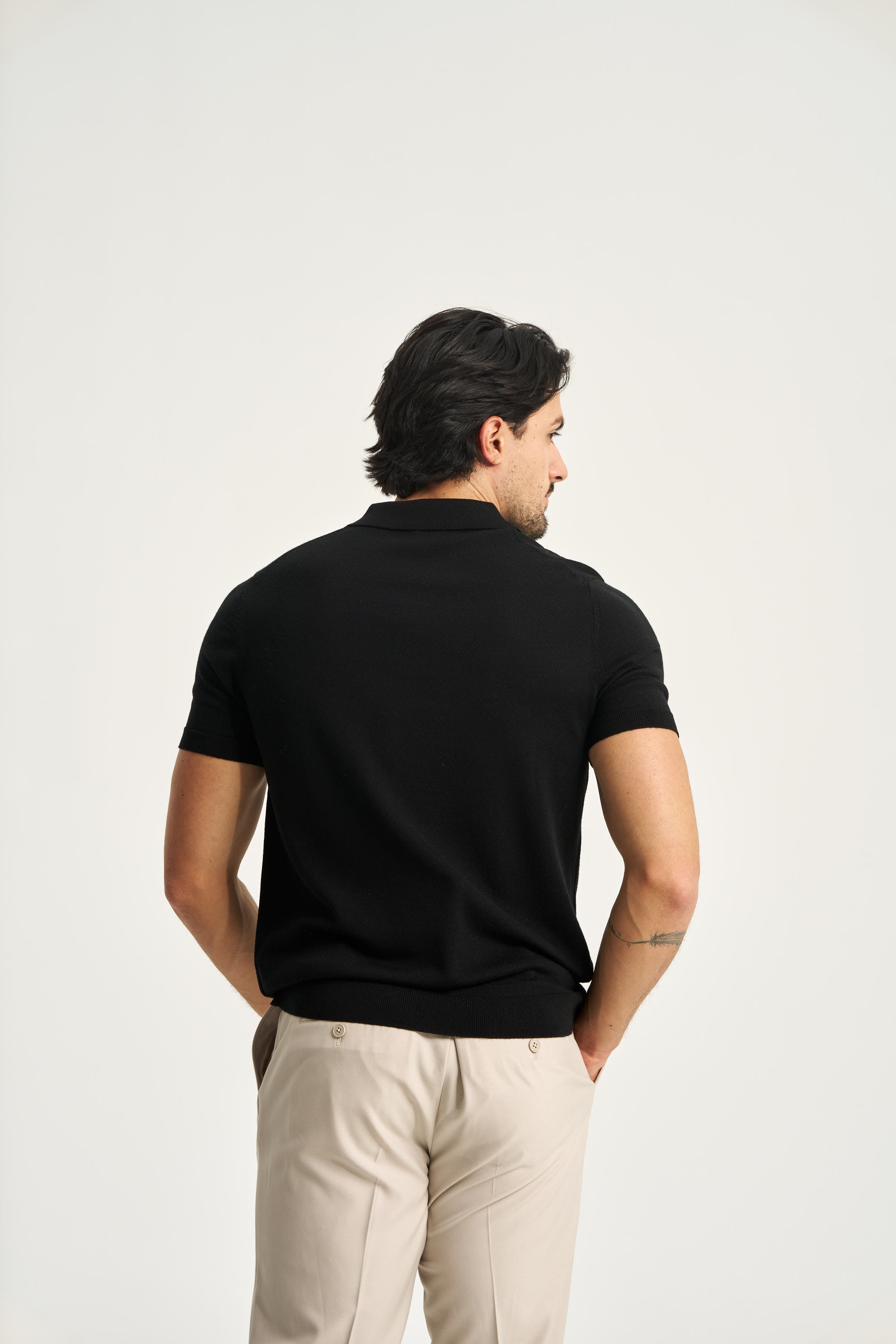 Monaco Short Sleeve Polo Black
