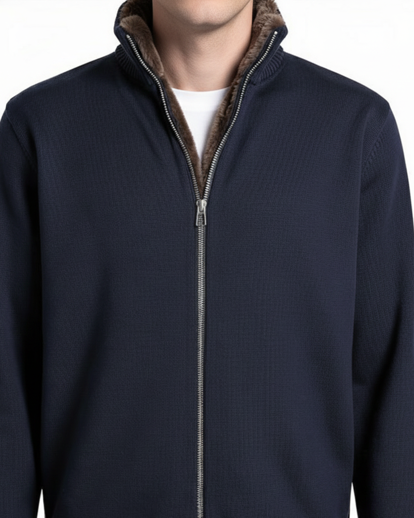 Milano Fur Jumper Navy