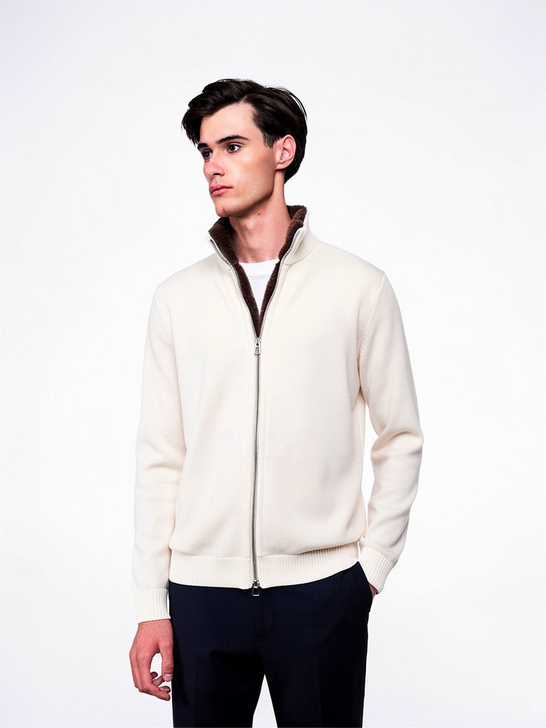 Milano Fur Jumper Ecru