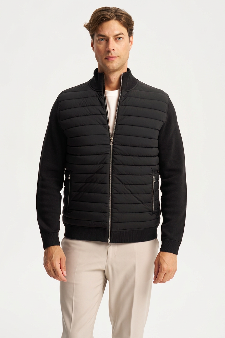 Avallon Padded Cardigan Black